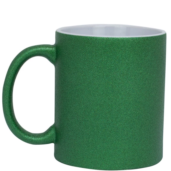 Caneca glitter verde